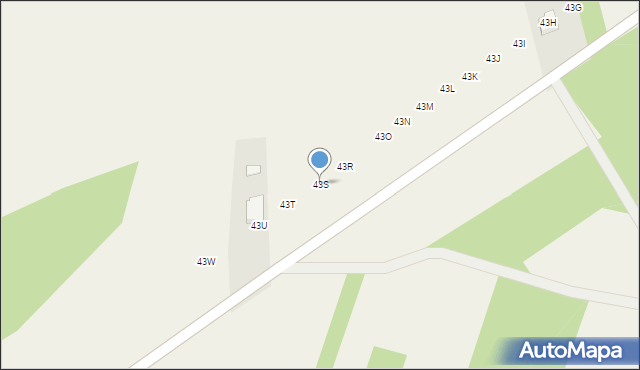 Idzikowice, Idzikowice, 43S, mapa Idzikowice