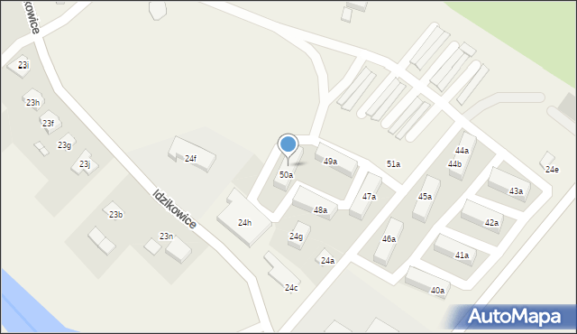 Idzikowice, Idzikowice, 50b, mapa Idzikowice