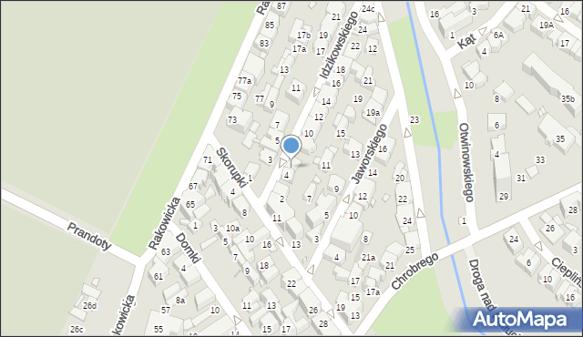 Kraków, Idzikowskiego Ludwika, mjr., 6, mapa Krakowa