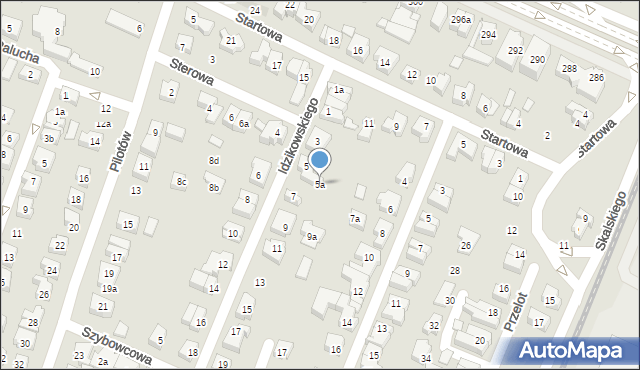 Poznań, Idzikowskiego Ludwika, mjr., 5a, mapa Poznania