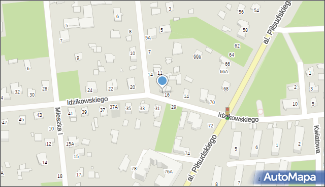 Sulejówek, Idzikowskiego Ludwika, mjr., 18, mapa Sulejówek
