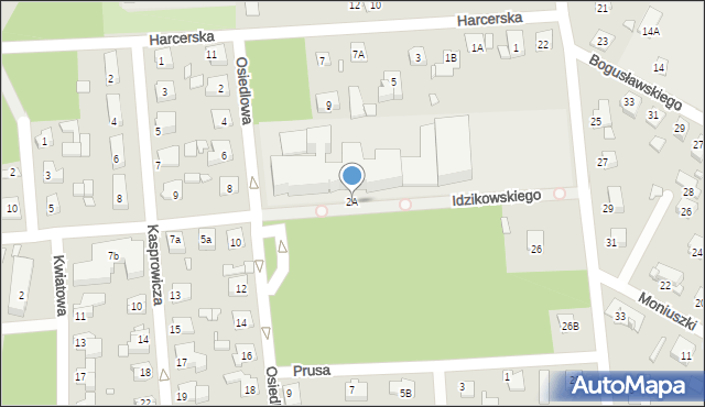 Sulejówek, Idzikowskiego Ludwika, mjr., 2A, mapa Sulejówek