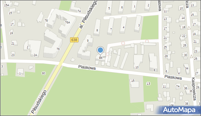 Sulejówek, Idzikowskiego Ludwika, mjr., 9A, mapa Sulejówek