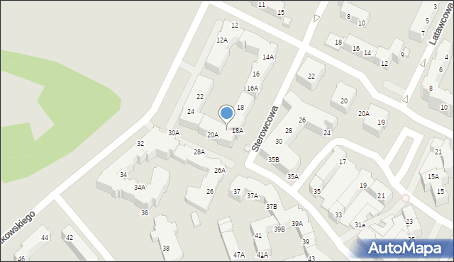 Wrocław, Idzikowskiego Ludwika, mjr., 20, mapa Wrocławia