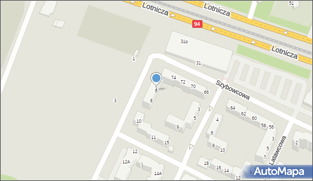Wrocław, Idzikowskiego Ludwika, mjr., 6, mapa Wrocławia
