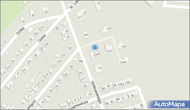 Zgorzelec, Idzikowskiego Ludwika, mjr., 112, mapa Zgorzelec