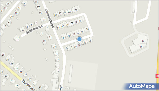 Zgorzelec, Idzikowskiego Ludwika, mjr., 14, mapa Zgorzelec