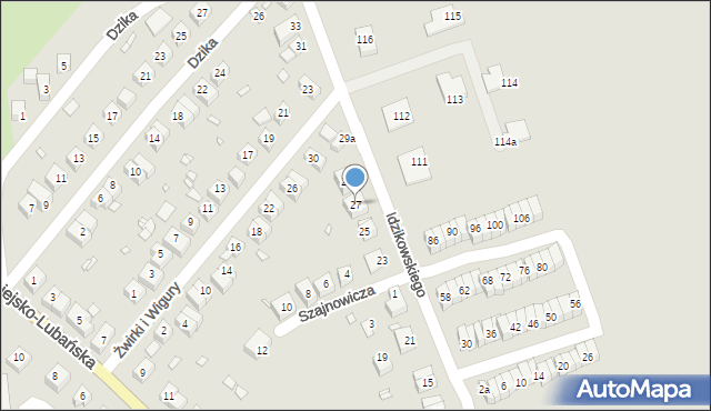 Zgorzelec, Idzikowskiego Ludwika, mjr., 27, mapa Zgorzelec