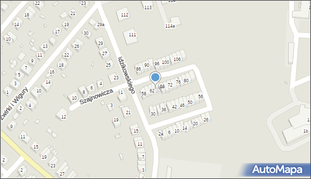 Zgorzelec, Idzikowskiego Ludwika, mjr., 64, mapa Zgorzelec