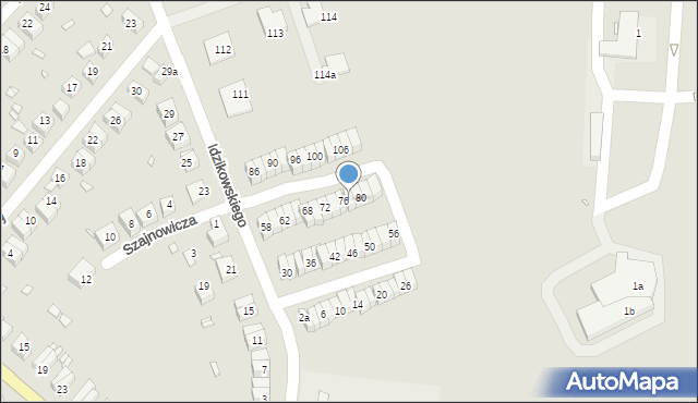 Zgorzelec, Idzikowskiego Ludwika, mjr., 78, mapa Zgorzelec