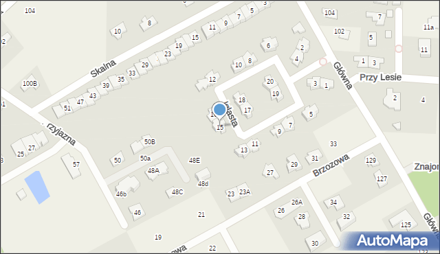 Bobrowiec, Iglasta, 15, mapa Bobrowiec