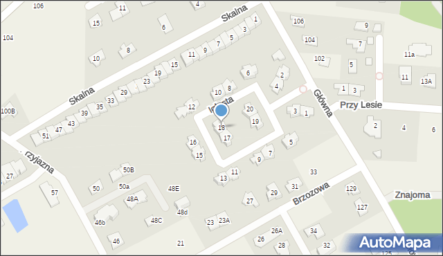 Bobrowiec, Iglasta, 18, mapa Bobrowiec