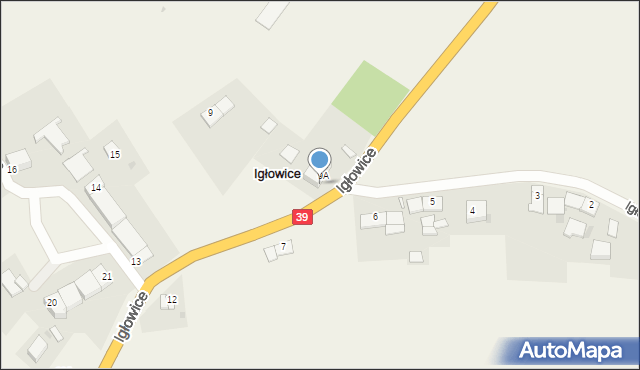 Igłowice, Igłowice, 9B, mapa Igłowice