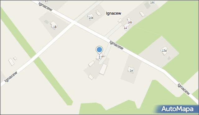 Ignacew, Ignacew, 1, mapa Ignacew