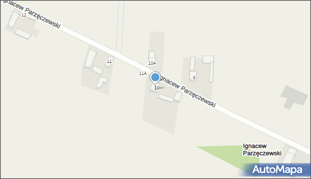 Ignacew Parzęczewski, Ignacew Parzęczewski, 10, mapa Ignacew Parzęczewski