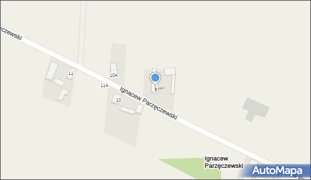 Ignacew Parzęczewski, Ignacew Parzęczewski, 9, mapa Ignacew Parzęczewski
