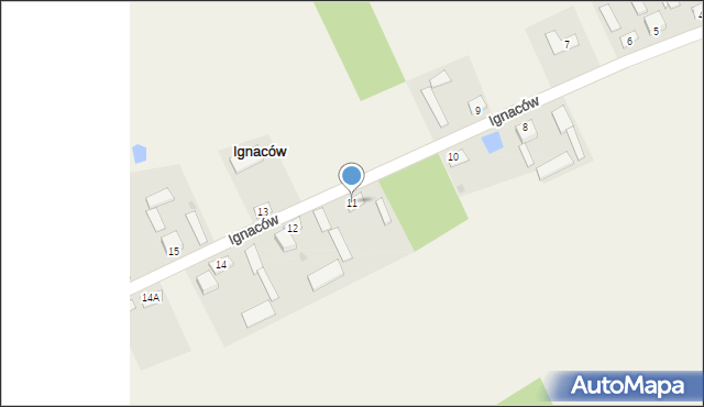 Ignaców, Ignaców, 11, mapa Ignaców