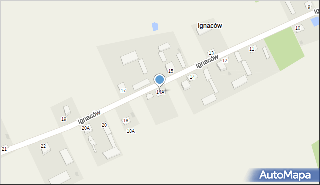 Ignaców, Ignaców, 14A, mapa Ignaców