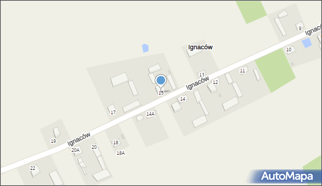 Ignaców, Ignaców, 15, mapa Ignaców