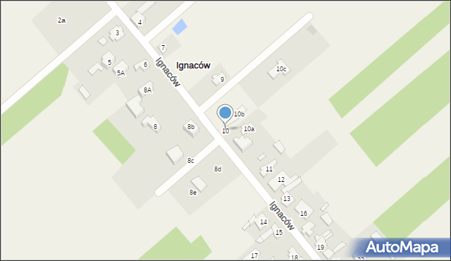 Ignaców, Ignaców, 10, mapa Ignaców