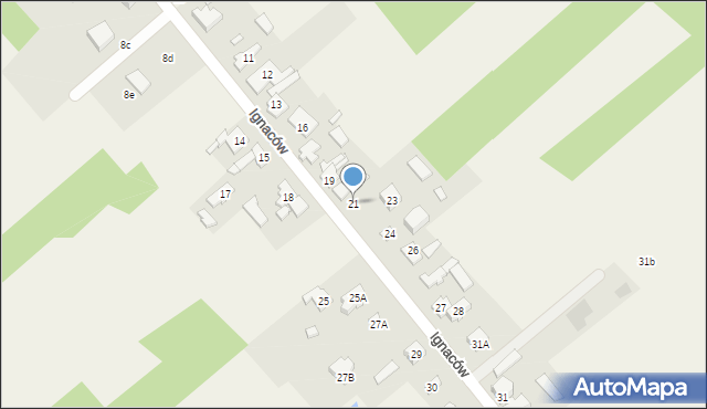 Ignaców, Ignaców, 21, mapa Ignaców