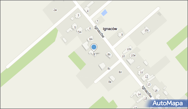Ignaców, Ignaców, 8, mapa Ignaców