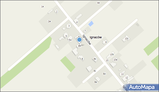 Ignaców, Ignaców, 8A, mapa Ignaców