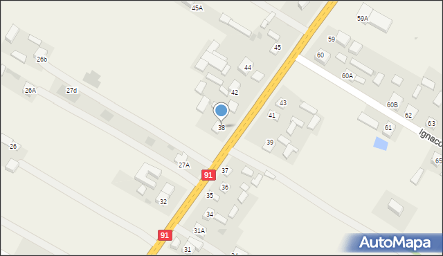 Ignaców, Ignaców, 38, mapa Ignaców