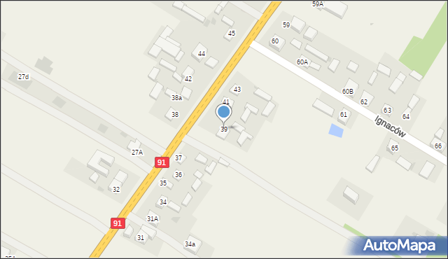 Ignaców, Ignaców, 39, mapa Ignaców