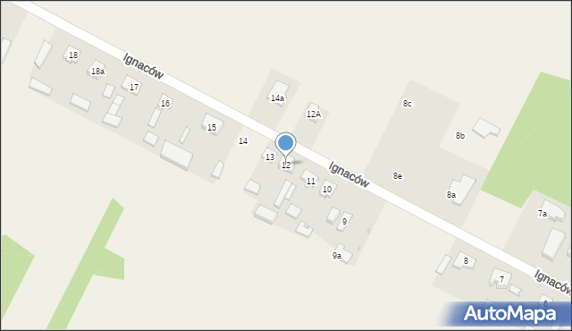Ignaców, Ignaców, 12, mapa Ignaców