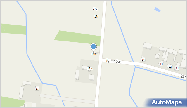 Ignaców, Ignaców, 17b, mapa Ignaców
