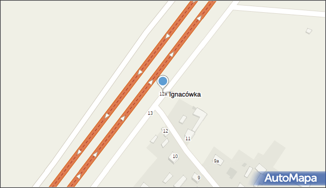 Ignacówka, Ignacówka, 12a, mapa Ignacówka