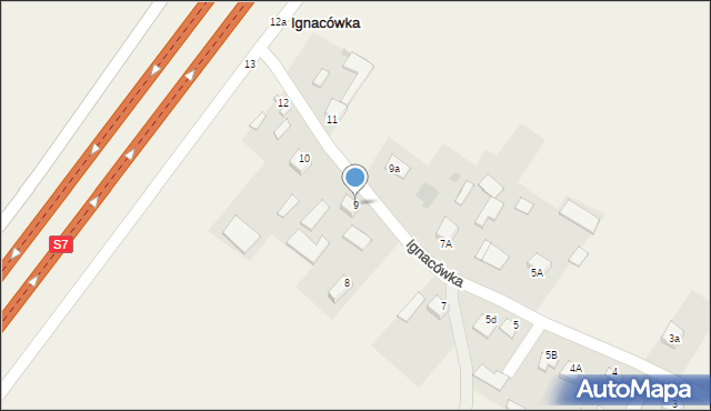 Ignacówka, Ignacówka, 9, mapa Ignacówka