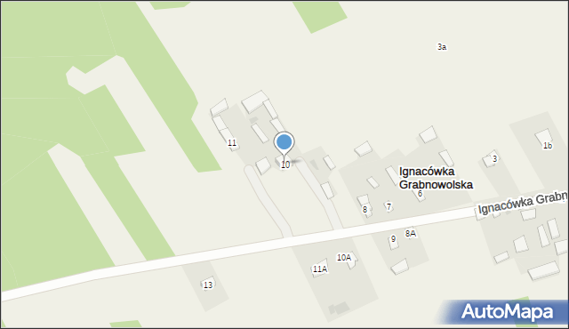 Ignacówka Grabnowolska, Ignacówka Grabnowolska, 10, mapa Ignacówka Grabnowolska
