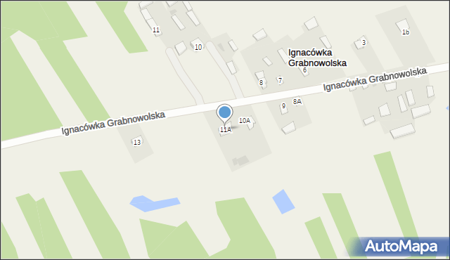 Ignacówka Grabnowolska, Ignacówka Grabnowolska, 11A, mapa Ignacówka Grabnowolska