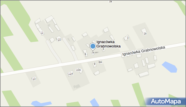 Ignacówka Grabnowolska, Ignacówka Grabnowolska, 7, mapa Ignacówka Grabnowolska