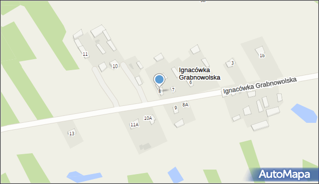 Ignacówka Grabnowolska, Ignacówka Grabnowolska, 8, mapa Ignacówka Grabnowolska