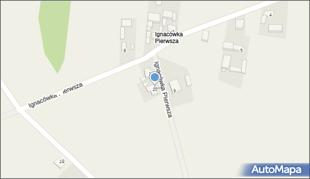 Ignacówka Pierwsza, Ignacówka Pierwsza, 10, mapa Ignacówka Pierwsza