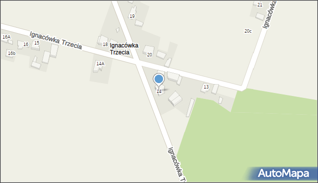 Ignacówka Trzecia, Ignacówka Trzecia, 14, mapa Ignacówka Trzecia