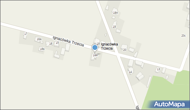 Ignacówka Trzecia, Ignacówka Trzecia, 14A, mapa Ignacówka Trzecia
