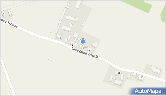 Ignacówka Trzecia, Ignacówka Trzecia, 5, mapa Ignacówka Trzecia