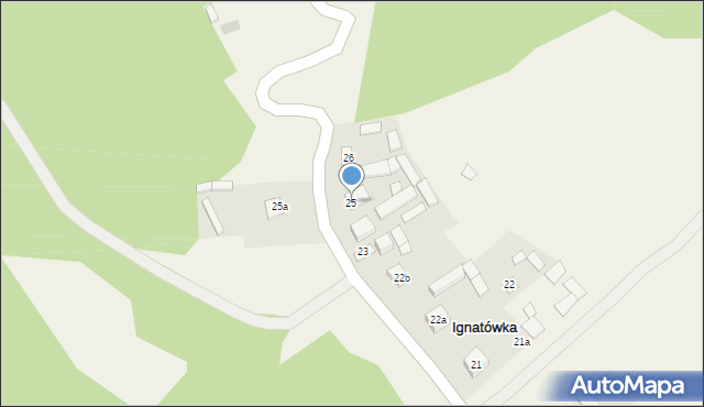 Ignatówka, Ignatówka, 25, mapa Ignatówka