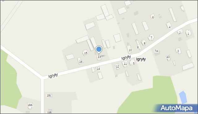 Igryły, Igryły, 13, mapa Igryły