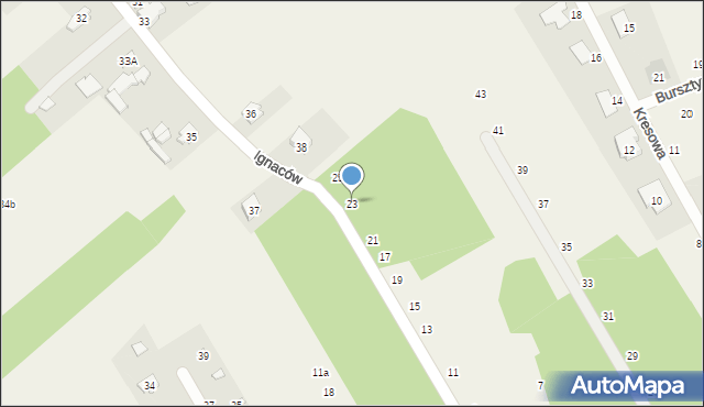 Justynów, Ignacowska, 23, mapa Justynów