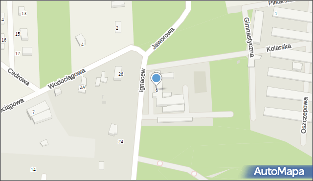 Konstantynów Łódzki, Ignacew, 6, mapa Konstantynów Łódzki