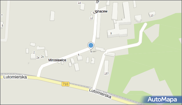 Konstantynów Łódzki, Ignacew, 7, mapa Konstantynów Łódzki