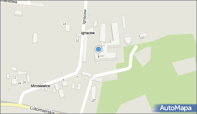 Konstantynów Łódzki, Ignacew, 9, mapa Konstantynów Łódzki