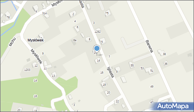 Lipowa, Iglasta, 12, mapa Lipowa