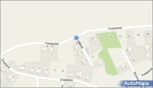 Lisowice, Iglasta, 2, mapa Lisowice