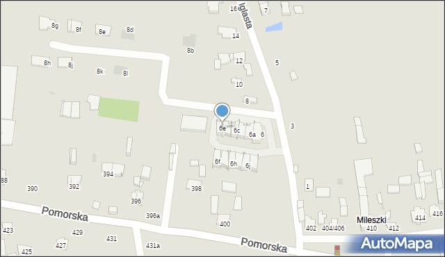 Łódź, Iglasta, 6e, mapa Łodzi